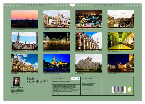 Produktbild: Belgien - traumhaft sch&ouml;n! (Wandkalender 2026 DIN A3 quer), CALVENDO Monatskalender