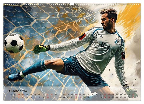 Produktbild: Fu&szlig;ball - Finale (hochwertiger Premium Wandkalender 2026 DIN A2 quer), Kunstdruck in Hochglanz