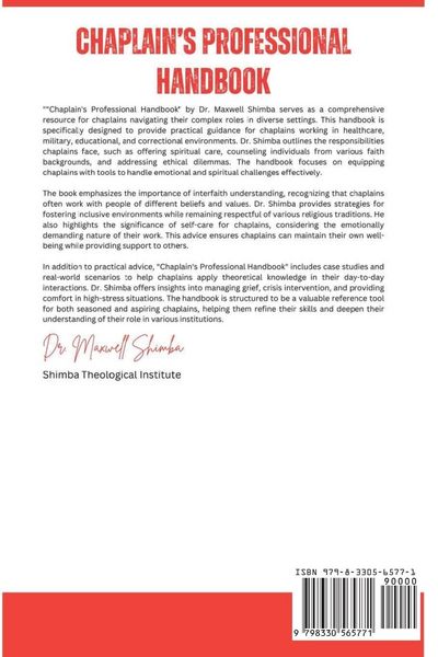 Produktbild: Chaplain's Professional Handbook