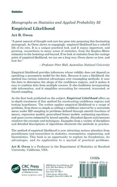 Produktbild: Empirical Likelihood
