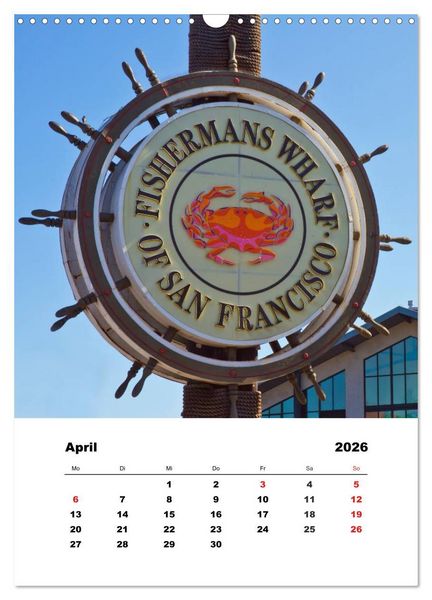 Produktbild: SAN FRANCISCO im Sommer (Wandkalender 2026 DIN A3 hoch), CALVENDO Monatskalender