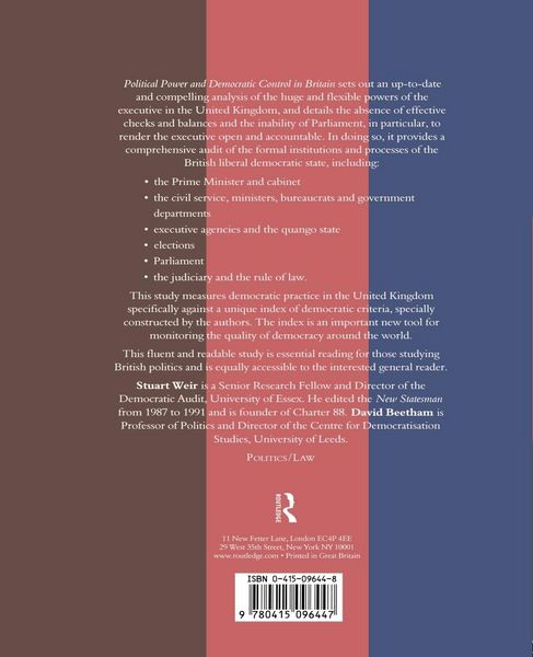 Produktbild: Political Power and Democratic Control in Britain