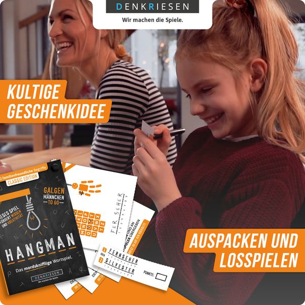 Produktbild: HANGMAN - CLASSIC EDITION - "Galgenm&auml;nnchen TO GO"