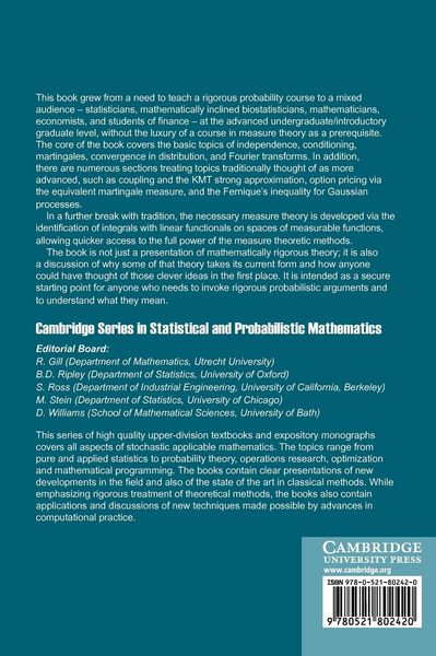 Produktbild: A User's Guide to Measure Theoretic Probability