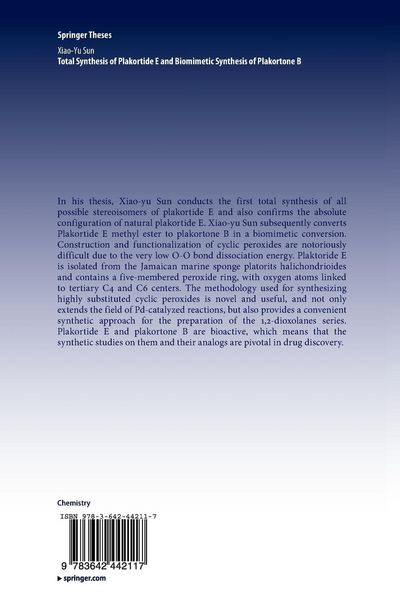 Produktbild: Total Synthesis of Plakortide E and Biomimetic Synthesis of Plakortone B