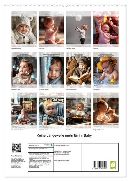 Produktbild: Keine Langeweile mehr f&uuml;r ihr Baby (hochwertiger Premium Wandkalender 2026 DIN A2 hoch), Kunstdruck in Hochglanz