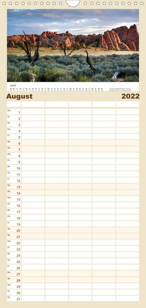 Produktbild: S&uuml;dwesten der USA - Klassiker und Geheimnisse - Familienplaner hoch (Wandkalender 2022 , 21 cm x 45 cm, hoch)