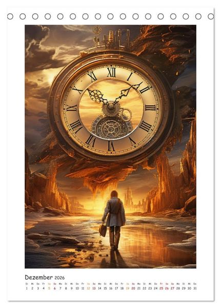 Produktbild: Das Rad der Zeit (Tischkalender 2026 DIN A5 hoch), CALVENDO Monatskalender