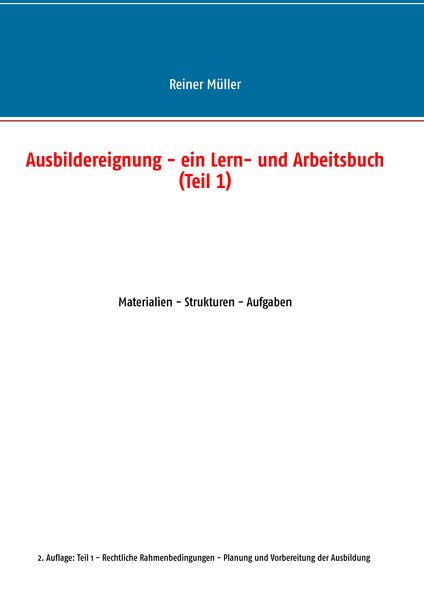 Produktbild: Ausbildereignung - ein Lern- und Arbeitsbuch (Teil 1)