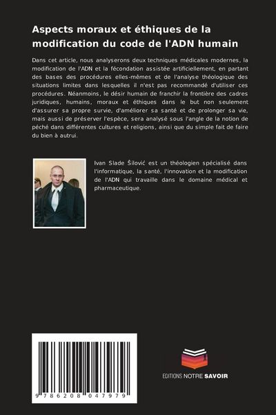 Produktbild: Aspects moraux et &eacute;thiques de la modification du code de l'ADN humain