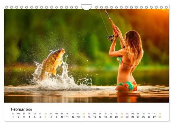 Produktbild: Hei&szlig; auf Karpfen (Wandkalender 2026 DIN A4 quer), CALVENDO Monatskalender