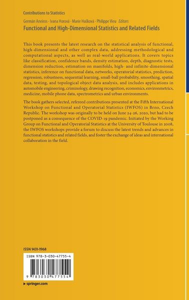 Produktbild: Functional and High-Dimensional Statistics and Related Fields
