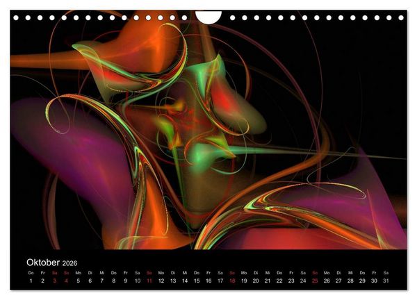 Produktbild: Wunderbare Welt der Farben 2026 (Wandkalender 2026 DIN A4 quer), CALVENDO Monatskalender