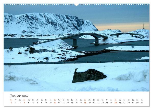 Produktbild: Nordnorwegen im Licht (Wandkalender 2026 DIN A2 quer), CALVENDO Monatskalender