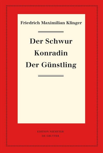 Produktbild: Der Schwur. Konradin. Der G&uuml;nstling