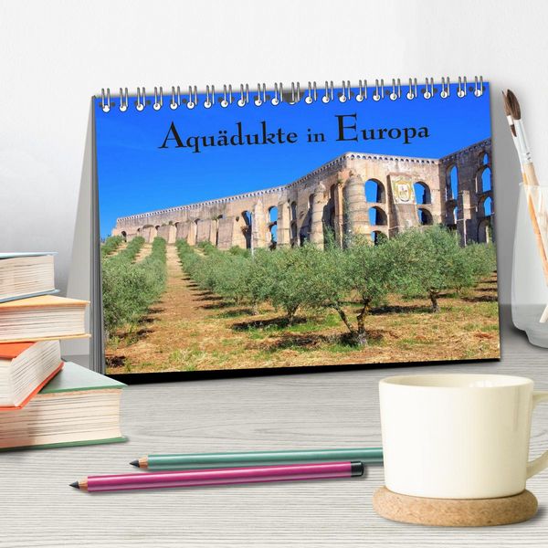 Produktbild: Aqu&auml;dukte in Europa (Tischkalender 2026 DIN A5 quer), CALVENDO Monatskalender