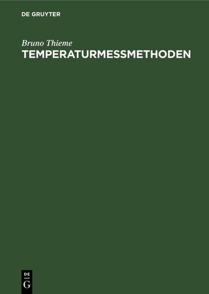 Produktbild: Temperaturmessmethoden