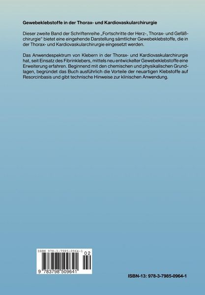 Produktbild: Gewebeklebstoffe in der Thorax- und Kardiovaskularchirurgie