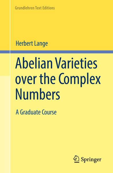 Produktbild: Abelian Varieties over the Complex Numbers