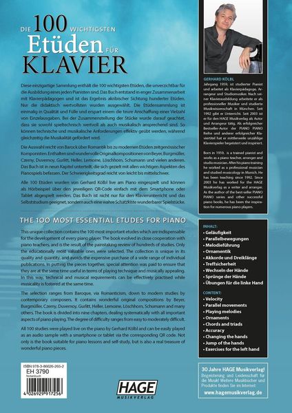 Produktbild: Die 100 wichtigsten Et&uuml;den f&uuml;r Klavier