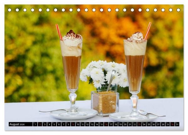 Produktbild: Feine Kaffeevariationen (Tischkalender 2026 DIN A5 quer), CALVENDO Monatskalender