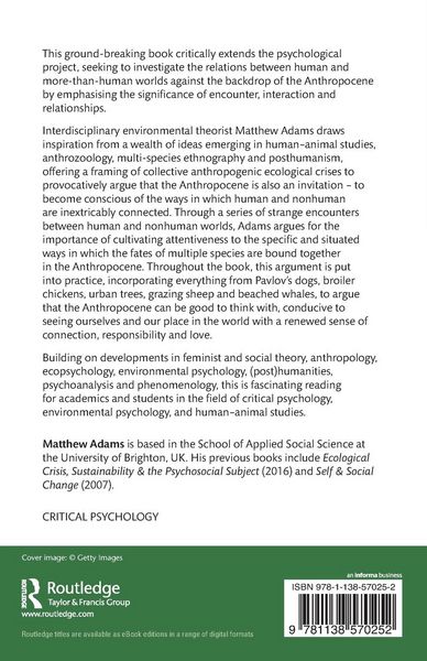 Produktbild: Anthropocene Psychology