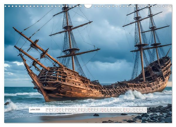 Produktbild: Les voiles et la mer (Calendrier mural 2026 DIN A3 vertical), CALVENDO calendrier mensuel