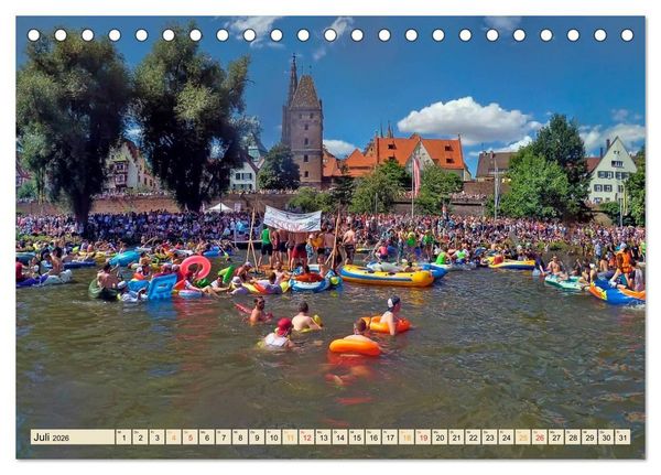 Produktbild: B&uuml;hne frei f&uuml;r Ulm an der Donau (Tischkalender 2026 DIN A5 quer), CALVENDO Monatskalender