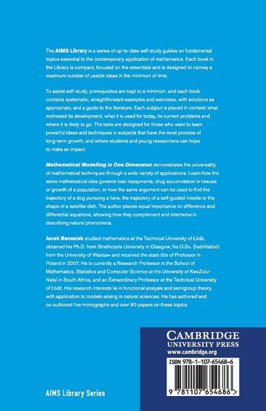 Produktbild: Mathematical Modelling in One Dimension