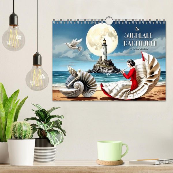 Produktbild: Surreale Partituren (Wandkalender 2026 DIN A4 quer), CALVENDO Monatskalender