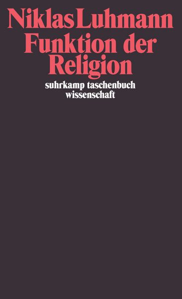 Funktion der Religion, Taschenbuch von Niklas Luhmann, Suhrkamp, 9783518280072