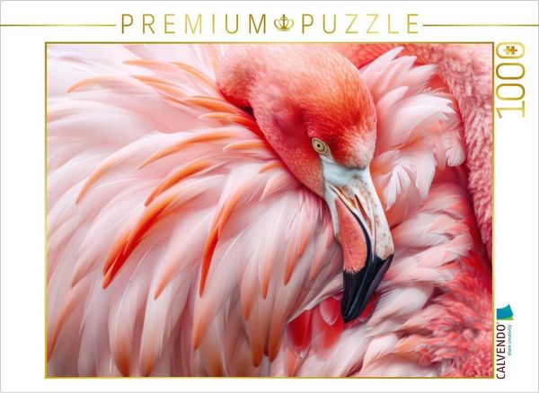 Produktbild: CALVENDO Puzzle Flamingos | 1000 Teile Lege-Gr&ouml;&szlig;e 64x48cm Foto-Puzzle f&uuml;r gl&uuml;ckliche Stunden