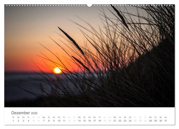 Produktbild: Amrum - Nordseeinsel im Wechsel der Gezeiten (hochwertiger Premium Wandkalender 2026 DIN A2 quer), Kunstdruck in Hochglanz
