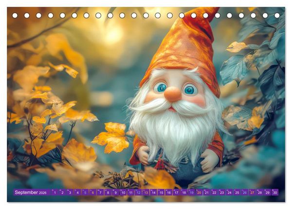Produktbild: Zwergenland - Kinderkalender (Tischkalender 2026 DIN A5 quer), CALVENDO Monatskalender