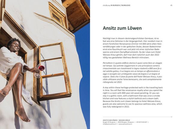 Produktbild: Chic&cosy - Boutiquehotels, Apartments and Bed&Breakfasts in S&uuml;dtirol / Alto Adige / South Tyrol