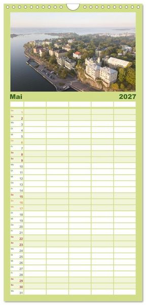 Produktbild: Familienplaner 2027 - Helsinki - Eine wundersch&ouml;ne Reise in die finnische Hauptstadt. mit 5 Spalten (Wandkalender, 21 x 45 cm) CALVENDO