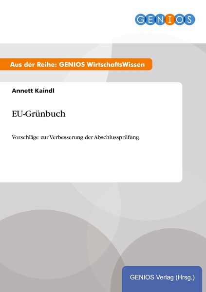 Produktbild: EU-Gr&uuml;nbuch