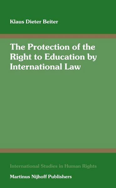 Produktbild: The Protection of the Right to Education by International Law