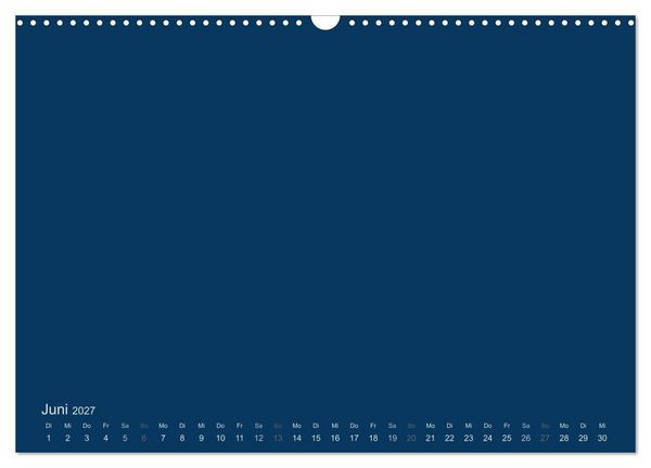 Produktbild: Bastelkalender - Dunkelblau (Wandkalender 2027 DIN A3 quer), CALVENDO Monatskalender