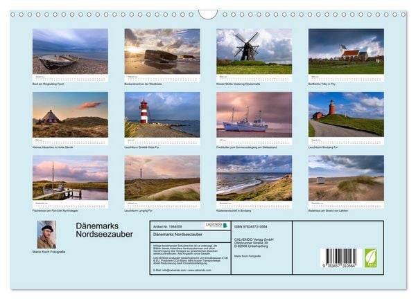 Produktbild: D&auml;nemarks Nordseezauber (Wandkalender 2026 DIN A3 quer), CALVENDO Monatskalender