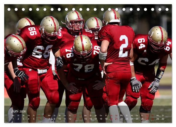 Produktbild: American Football - Touchdown (Tischkalender 2026 DIN A5 quer), CALVENDO Monatskalender