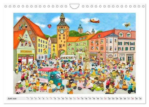 Produktbild: Meine kleine Wimmelwelt (Wandkalender 2026 DIN A4 quer), CALVENDO Monatskalender