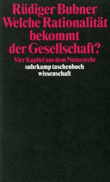Produktbild: Welche Rationalit&auml;t bekommt der Gesellschaft?