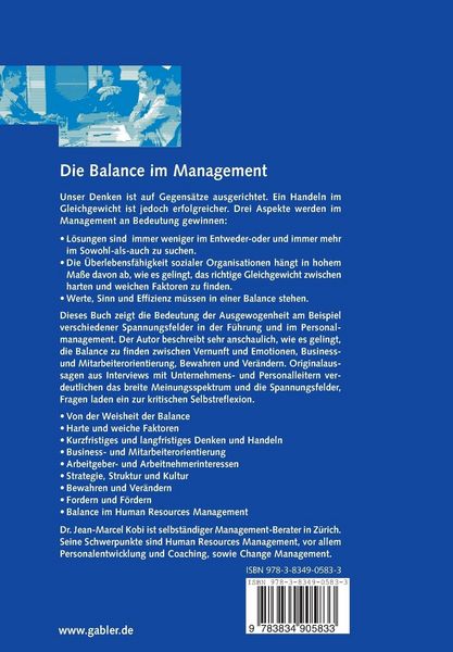 Produktbild: Die Balance im Management