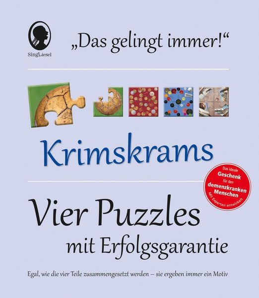 Produktbild: Das "Gelingt-immer"- Puzzle Krimskrams. Das Puzzle-Spiel f&uuml;r Senioren mit Demenz