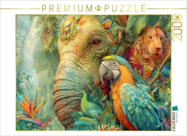 Produktbild: CALVENDO Puzzle Tierische Kreaturen des Dschungels | 2000 Teile Lege-Gr&ouml;&szlig;e 90x67cm Foto-Puzzle f&uuml;r gl&uuml;ckliche Stunden