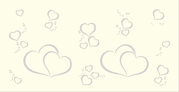 Produktbild: URSUS 5 Silhouetten-Tischlichter "Filigrano - Herzen", creme