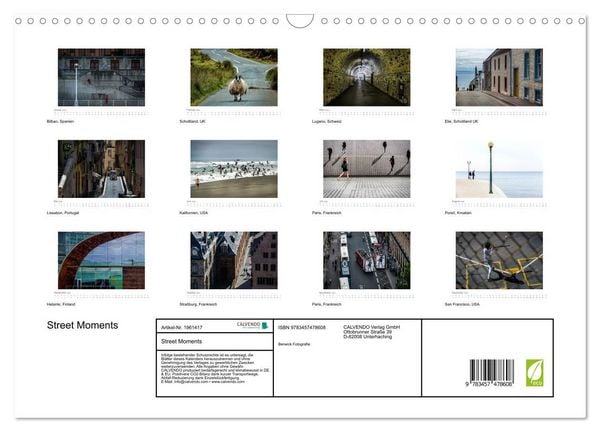 Produktbild: Street Moments (Wandkalender 2026 DIN A3 quer), CALVENDO Monatskalender