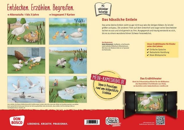 Produktbild: Das h&auml;ssliche Entlein. Kamishibai Bildkartenset