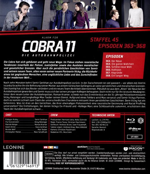 Alarm für Cobra 11 - Staffel 45 (Episoden 363-368)